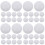 40Pcs White Half Round Natural Stone Cabochons for DIY Craft Projects 7