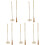 5Sets Golden Copper Incense Ash Press Tool and Brush Set for DIY Use 4