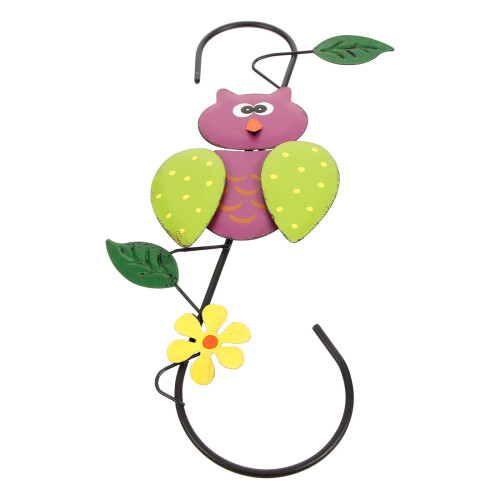 4Pcs Multipurpose Iron Wall Hooks Wall Mounted Owl Shape Key Holders 2