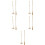 5Sets Golden Copper Incense Ash Press Tool and Brush Set for DIY Use 9