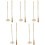 5Sets Golden Copper Incense Ash Press Tool and Brush Set for DIY Use 5