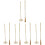 5Sets Golden Copper Incense Ash Press Tool and Brush Set for DIY Use 7