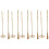 5Sets Golden Copper Incense Ash Press Tool and Brush Set for DIY Use 11