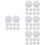 40Pcs White Half Round Natural Stone Cabochons for DIY Craft Projects 8