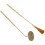 5Sets Golden Copper Incense Ash Press Tool and Brush Set for DIY Use 1