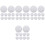 40Pcs White Half Round Natural Stone Cabochons for DIY Craft Projects 5