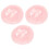 9Pcs Skin-Friendly Pink Powder Puff Large Makeup Accessory 1