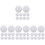 40Pcs White Half Round Natural Stone Cabochons for DIY Craft Projects 4