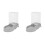 2Pcs Plastic Automatic Pet Feeder and Water Dispenser Grey Color 4