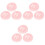 9Pcs Skin-Friendly Pink Powder Puff Large Makeup Accessory 4