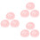 9Pcs Skin-Friendly Pink Powder Puff Large Makeup Accessory 7