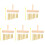 5Pcs Beginner 8-Tone Wind Chime Percussion Instrument Gold Color 3
