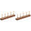 2Sets Nail Art Practice Stand Durable Wood Magnetic Base Multi-Color 4