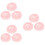 9Pcs Skin-Friendly Pink Powder Puff Large Makeup Accessory 8