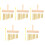 5Pcs Beginner 8-Tone Wind Chime Percussion Instrument Gold Color 4