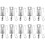 60Pcs Silver Gutter Clips and Roof Cable Clips for Heating 1