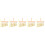 5Pcs Beginner 8-Tone Wind Chime Percussion Instrument Gold Color 10