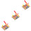 3Pcs Colorful DIY Train Road Block Railing Barrier Plaything 7