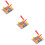 3Pcs Colorful DIY Train Road Block Railing Barrier Plaything 11