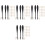 4Sets Practical Black Sponge Blenders for Sketch Drawing and Painting 5