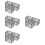 12Pcs Lightweight Grey Mini Cage for Creative DIY House Decoration 8