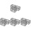 12Pcs Lightweight Grey Mini Cage for Creative DIY House Decoration 3