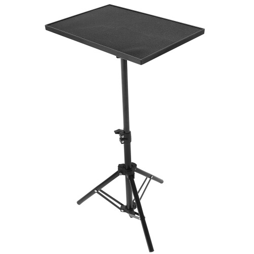 2Pcs Black Folding Projector Tripod Stand Laptop & Phone Shelf