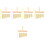 5Pcs Beginner 8-Tone Wind Chime Percussion Instrument Gold Color 5