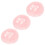 9Pcs Skin-Friendly Pink Powder Puff Large Makeup Accessory 3