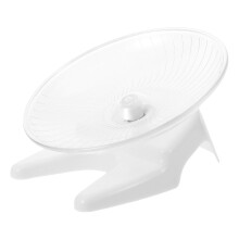 3Pcs White Silent Hamster Exercise Wheel PP Material with Sturdy Stand
