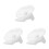 3Pcs White Silent Hamster Exercise Wheel PP Material with Sturdy Stand 6