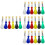 24Pcs Paint Brush Set Plastic Handle Assorted Colors for Kids Painting 8