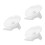3Pcs White Silent Hamster Exercise Wheel PP Material with Sturdy Stand 7