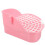 2Pcs Pink Plastic Triangle Rabbit Litter Pan Corner Cat Toilet 1