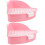 2Pcs Pink Plastic Triangle Rabbit Litter Pan Corner Cat Toilet 6