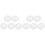 100Pcs Convenient Compressed Cotton Towels White for Travel 4