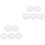 100Pcs Convenient Compressed Cotton Towels White for Travel 5