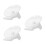 3Pcs White Silent Hamster Exercise Wheel PP Material with Sturdy Stand 4