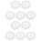 100Pcs Convenient Compressed Cotton Towels White for Travel 7