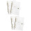 4Pcs Transparent Plastic Ring Binder Covers PVC Office Folder 9