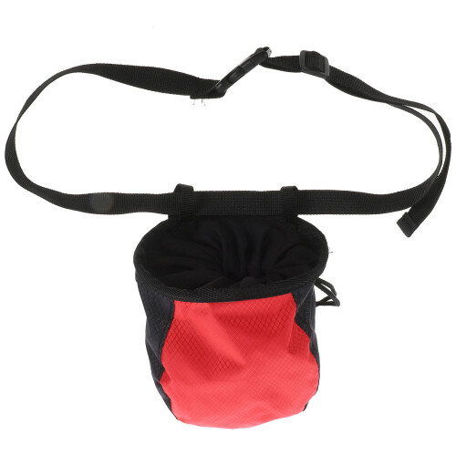 3Pcs Adjustable Red Waist Chalk Bag for Climbing Bouldering Training 1