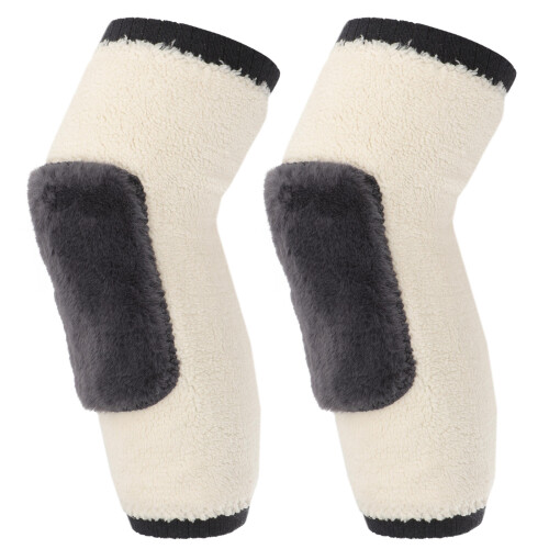 2Pairs Multi-Color Warm Fleece Lined Protective Leg Covers for Elderly