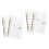 4Pcs Transparent Plastic Ring Binder Covers PVC Office Folder 6