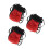 3Pcs Adjustable Red Waist Chalk Bag for Climbing Bouldering Training 9