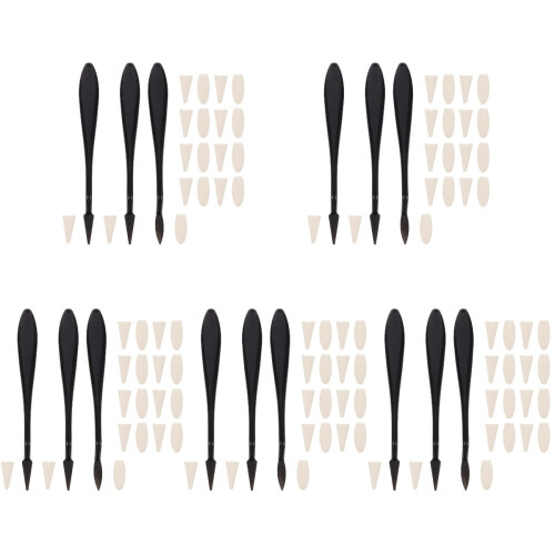 5Sets Artist Drawing Tools Black Sponge Blending Stumps for Sketching 2