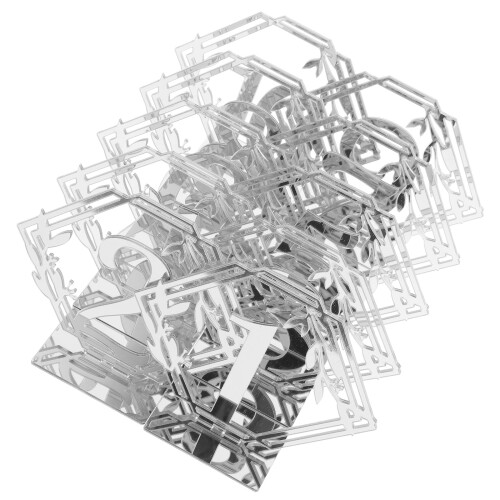 20Pcs Silver Acrylic Reserved Signs Decorative Wedding Table 1