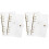 4Pcs Transparent Plastic Ring Binder Covers PVC Office Folder 4