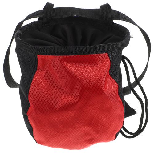 3Pcs Adjustable Red Waist Chalk Bag for Climbing Bouldering Training