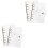 4Pcs Transparent Plastic Ring Binder Covers PVC Office Folder 5
