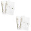 4Pcs Transparent Plastic Ring Binder Covers PVC Office Folder 8